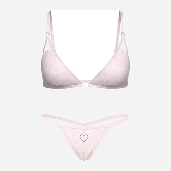 Комплект женского белья (бюстгальтер + трусики-стринги) Victoria's Secret 946222223 L Розовый (1160258905)