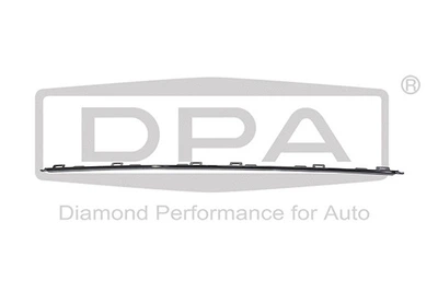Накладка заднего бампера центральная VW Passat B8 14-, DPA (88531784402)