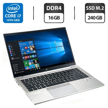 Ультрабук HP EliteBook 840 G7 / 14" (1920x1080) IPS / Intel Core i7-10610U (4 (8) ядра по 1.8 - 4.9 GHz) / 16 GB DDR4 / 240 GB SSD M.2 / Intel UHD Graphics / WebCam б/у