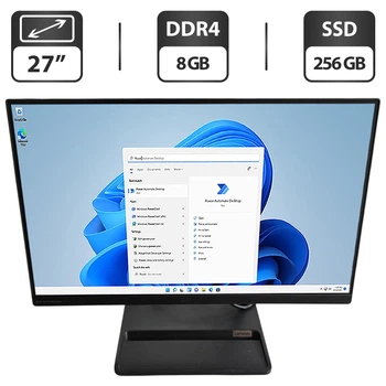 Моноблок Lenovo IdeaCentre 3i Gen 7 / 27" (1920x1080) IPS / Intel Pentium Gold 8505 (5 (6) ядер по 3.3 - 4.4 GHz) / 8 GB DDR4 / 256 GB SSD / Intel UHD Graphics / WebCam / 2x 3W б/у