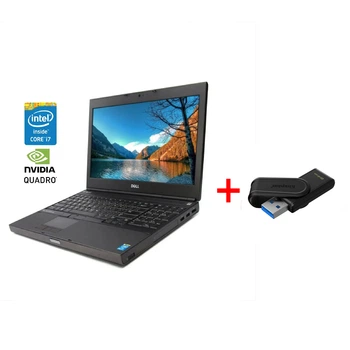 Мобильная рабочая станция Dell Precision M4800 / 15.6" (1920x1080) TN / Intel Core i7-4900MQ (4 (8) ядра по 2.8 - 3.8 GHz) / 16 GB DDR3 / 256 GB SSD / nVidia Quadro K2100M, 2 GB GDDR5, 128-bit / DVD-ROM / WebCam б/у + Подарок Накопитель Kingston 64GB