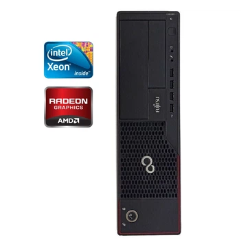 ПК Б-класс Fujitsu Esprimo E710 E90+ SFF / Intel Xeon E3-1220 v2 (4 ядра по 3.1 - 3.5 GHz) / 8 GB DDR3 / 250 GB HDD / AMD Radeon HD 7470, 1 GB GDDR3, 64-bit б/у