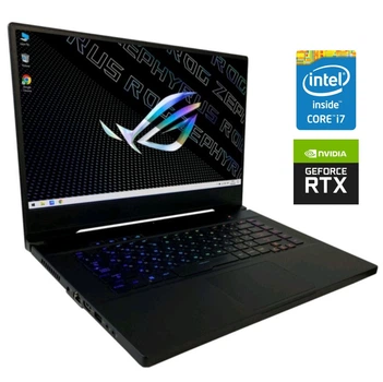 Игровой ноутбук Б-класс Asus ROG Zephyrus M GU502GV / 15.6" (1920x1080) IPS / Intel Core i7-9750H (6 (12) ядер по 2.6 - 4.5 GHz) / 16 GB DDR4 / 512 GB SSD M.2 / nVidia GeForce RTX 2060, 6 GB GDDR6, 192-bit б/у