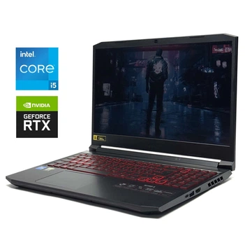 Игровой ноутбук Acer Nitro 5 AN515 / 15.6" (1920x1080) IPS / Intel Core i5-11400H (6 (12) ядра по 2.7 - 4.5 GHz) / 16 GB DDR4 / 512 GB SSD / nVidia GeForce RTX 3050 Ti, 4 GB GDDR6, 128-bit / WebCam / Win 11 б/у