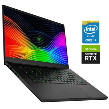 Игровой ноутбук Б-класс Razer Blade 15 RZ09-0300 / 15.6" (1920x1080) IPS / Intel Core i7-9750H (6 (12) ядер по 2.6 - 4.5 GHz) / 16 GB DDR4 / 512 GB SSD / nVidia GeForce RTX 2060, 6 GB GDDR6, 192-bit / WebCam б/у