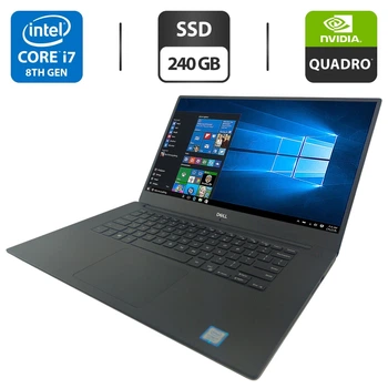 Мобильная рабочая станция Dell Precision 5530 / 15.6" (1920x1080) IPS / Intel Core i7-8850H (6 (12) ядра по 2.6 - 4.3 GHz) / 16 GB DDR4 / 240 GB SSD / nVidia Quadro P2000, 4 GB GDDR5, 128-bit / WebCam б/у