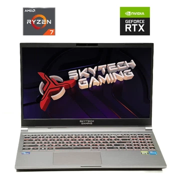 Ігровий ноутбук Б-клас Skytech Gaming ST-Lumi-003 / 15.6" (1920x1080) IPS / AMD Ryzen 7 7435HS (8 (16) ядер по 3.1 - 4.5 GHz) / 16 GB DDR5 / 1000 GB SSD NVMe / nVidia GeForce RTX 4050, 6 GB GDDR6, 96-bit / WebCam б/в