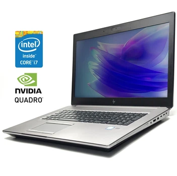 Мобильная рабочая станция Б-класс HP ZBook 17 G5 / 17.3" (1920x1080) IPS / Intel Core i7-8850H (6 (12) ядер по 2.6 - 4.3 GHz) / 16 GB DDR4 / 512 GB SSD / nVidia Quadro P5200, 16 GB GDDR5, 256-bit / WebCam / Win 11 б/у