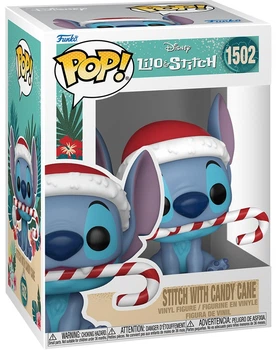 Фігурка Funko POP! Disney: Lilo & Stitch / Holiday — Stitch with Candy Cane (Стіч з льодяником) #1502