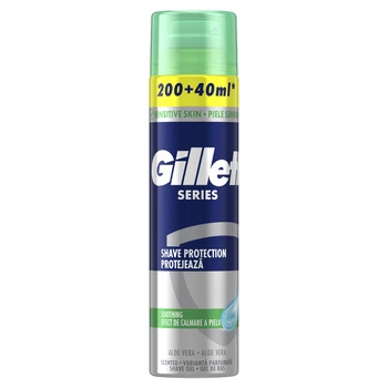 Гель для гоління Gillette Series Для чутливої шкіри з алое вера 240 мл