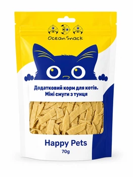 Ласощі для котів ''Міні смуги з тунця'' (70 г) Ocean Snack