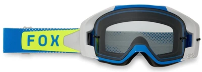 Маска мотокроссовая Fox Vue Tactile Blue Grey Lens синий поликарбонат TruLock