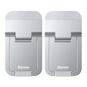 Підставка для ноутбука Baseus Slim Laptop Kickstand самоклейна цинковий сплав 2 шт Silver
