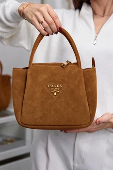 Сумка замшева Prada 932805 руда