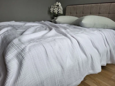 Плед WHITE MUSLIN 200*220 см