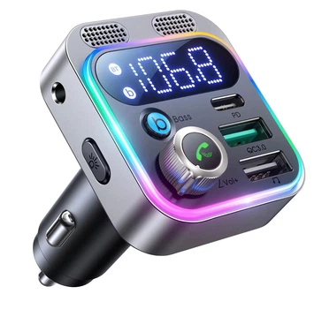 Автомобільний FM-передавач Bluetooth 5.3 Bluetooth,AUX,TF