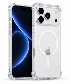Протиударний чохол для Apple iPhone 17 Pro Max / 18 Pro Max Fruct Crystal Mag з бортиками та Magsafe Anti-Yellow Прозорий 105