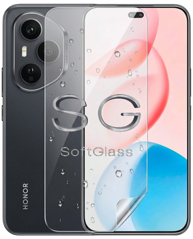Мягкое стекло для Honor 400 Pro на экран полиуретановое SoftGlass
