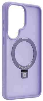 Etui na smartfon Samsung Galaxy S26 Ultra Evelatus Shield Case With MagSafe & Stand Matte Ring Lavender Purple (EVESAMS26USCMSMRLP)