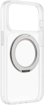 Чохол для смартфона Apple iPhone 17 Pro Evelatus Hybird Case With Magsafe PC+TPU 360 Metal Stand Transparent (EVEAPP17PHCM360MST)