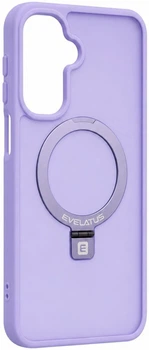 Etui na smartfon Samsung Galaxy A17 4G / A17 5G Evelatus Shield Case With MagSafe & Stand Matte Ring Lavender Purple (EVESAMA17SCMSMRLP)