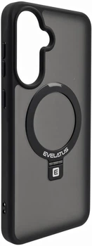 Чохол для смартфона Samsung Galaxy A57 Evelatus Shield Case With MagSafe & Stand Matte Ring Black (EVESAMA57SCMSMRB)
