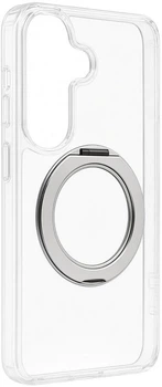 Чохол для смартфона Samsung Galaxy S26 Evelatus Hybird Case With Magsafe PC+TPU 360 Metal Stand Transparent (EVESAMS26HCM360MST)