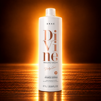 Шампунь проти пухнастості для гладкості та блиску волосся BRAÉ Divine Anti-Frizz Shampoo, 1 л