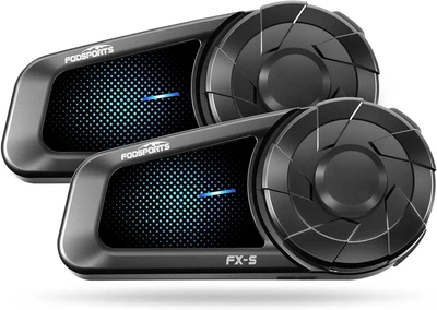 Мотогарнитура для шлема Fodsports Bluetooth-гарнитура FX-S V5.4, двухсторонняя система связи