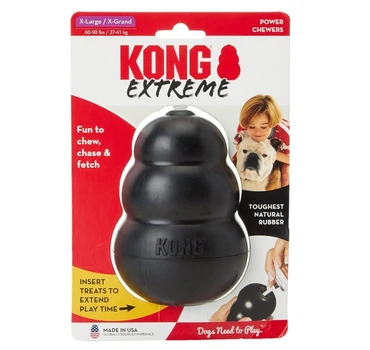 Игрушка для собак весом от 27 до 41 кг KONG Extreme «груша-кормушка», сверхпрочная, XL (13×8×5,4 см)