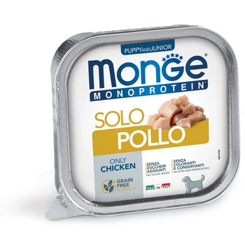 Консервированный корм Monge Dog Puppy SOLO 100% - паштет с курицей для щенков 150 г (70014724)