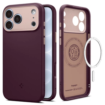 Чехол Spigen Nano Pop MagFit для iPhone 17 Pro Max/18 Pro Max Burgundy Bean (ACS12141)
