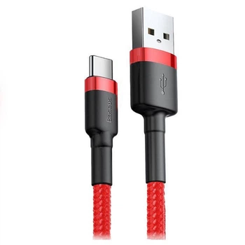 USB Data-Кабель Baseus Cafule Cable USB toType-C 3A 0.5m, Red-Red