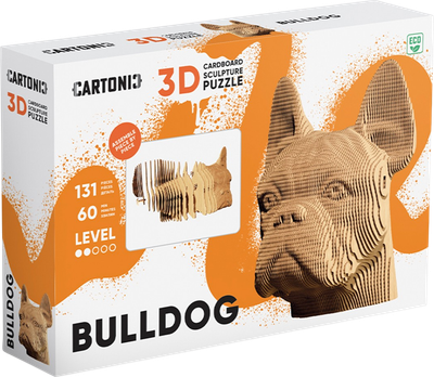 3D пазл-конструктор Cartonic Бульдог 131 елемент (4820191132580)