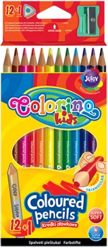 Олівці Colorino тригранні 14 кольорів з точилкою (5907690854706)