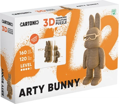 3D пазл-конструктор Cartonic Художній зайчик 160 елементів (4820191135352)