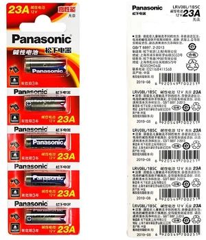 Батарейка літієва 1шт Panasonic 23A 12V LRV08 1B5C MN21, MS21 Alkaline Алкалінова