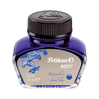 Чорнило Pelikan 4001 Royal Blue у скляному флаконі 30 мл стираються Сині (4012700301017)