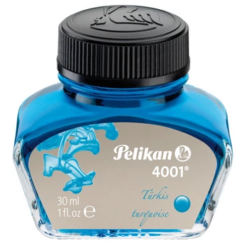 Чорнила Pelikan 4001 Turquoise у скляному флаконі 30 мл Бірюзові (4012700311894)