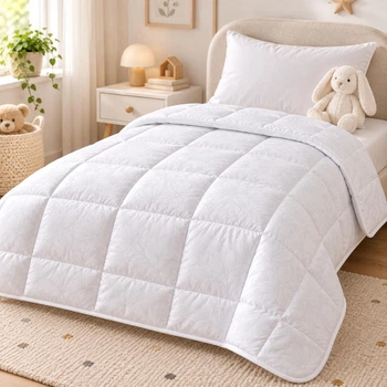 Ковдра PERYNKA антиалергенна стьобана дитяча WHITE MAGNOLYA 100 х 140 WHITE