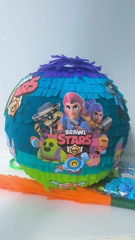 Піньята Казковий світ Brawl Stars Бравл Старс куля 110см