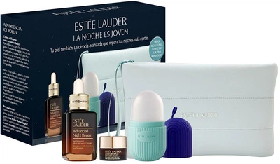 Zestaw do pielęgnacji twarzy Estee Lauder Advanced Night Repair Kosmetyczka + Roller chłodzący 1 szt + Serum 50 ml + Krem-żel pod oczy 5 ml (887167855120)