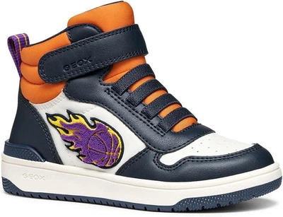 Високі демі кросівки Geox J Washiba, 34 євро, White Navy