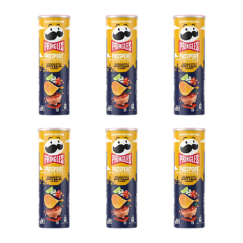 Набір Чипси 6шт Pringles Passport Flavours Mexican Style Spicy Salsa 165g