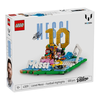 Конструктор LEGO Editions Лионель Месси — лучшие моменты футбольных матчей 500 деталей (43011)