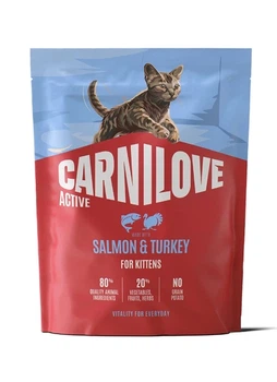Сухий корм Carnilove Active Salmon & Turkey Kitten для кошенят з лососем та індичкою 400 г