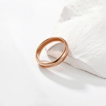 Кольцо обручальное из медицинского золота 24К – Xuping, 6 мм, арт. 11392