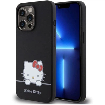 Чохол Hello Kitty Liquid Silicone для Apple iPhone 13 Pro (3666339187187) Black