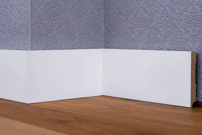 Плинтус МДФ 80×12×2500 Белый (ПФ-15)