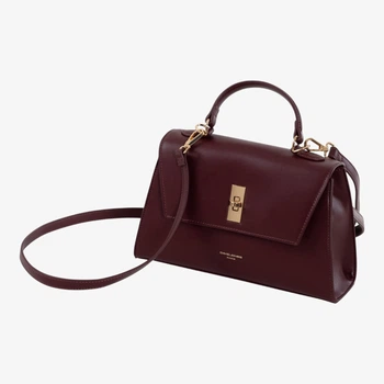 Жіноча сумка крос-боді David Jones CM8621 dark bordeaux червоного кольору